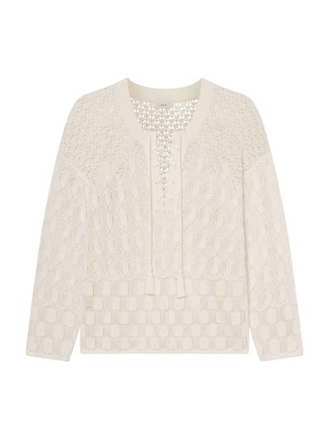 A.L.C. Keri Crochet Knit Sweater