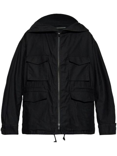 Yohji Yamamoto zip-up hooded jacket