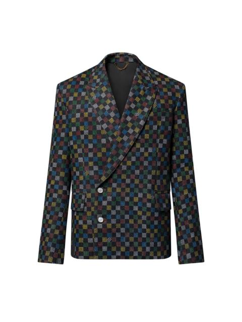 Louis Vuitton Damier Double-Breasted Denim Jacket