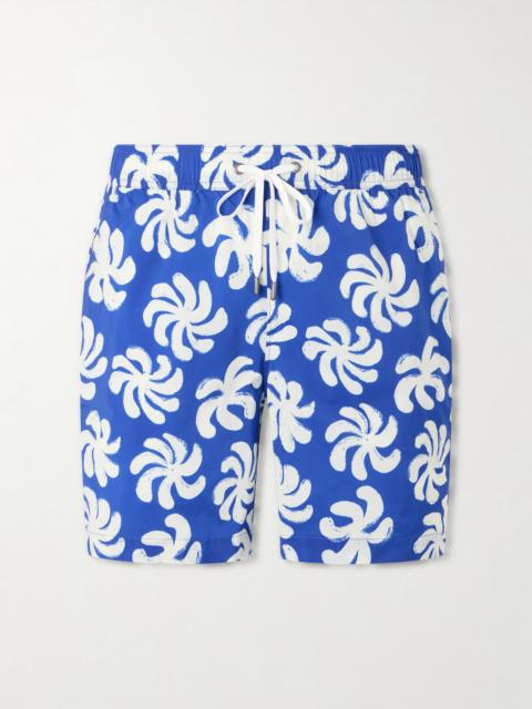onia Charles Straight-Leg Mid-Length Printed Swim Shorts