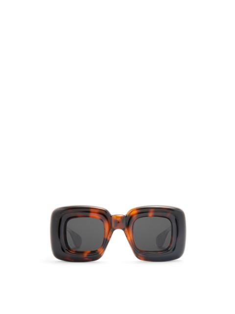 Inflated rectangular sunglasses in nylon