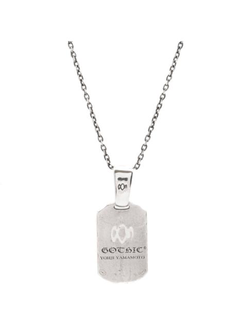 Yohji Yamamoto GOTHIC Dog Tag Pendant Necklace in Silver