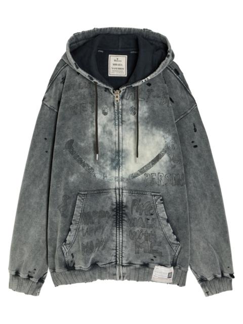 Maison MIHARAYASUHIRO Maison Mihara Yasuhiro Distressed Hooded Cotton Sweatshirt