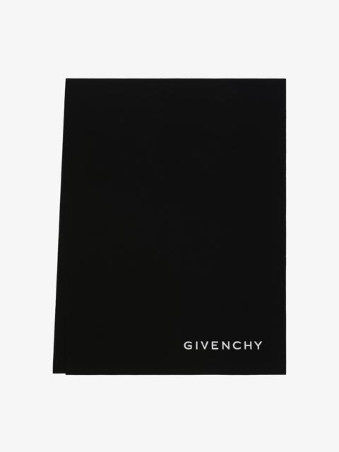 4G GIVENCHY EMBROIDERED SCARF IN WOOL