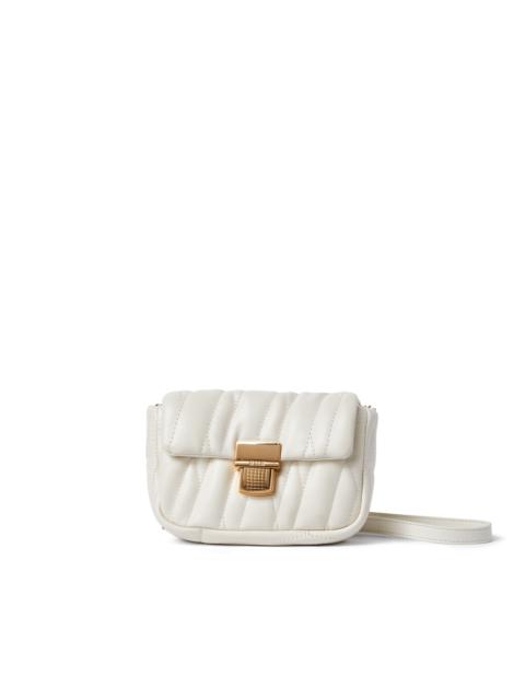 MSGM Quilted puffer handbag with snap
