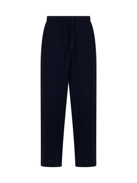 DARKPARK Blue ian cashmere wool jogger fit trousers