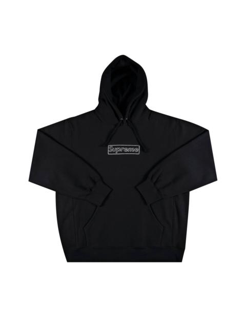 Supreme Supreme x KAWS Chalk Logo Hooded Sweatshirt 'Black