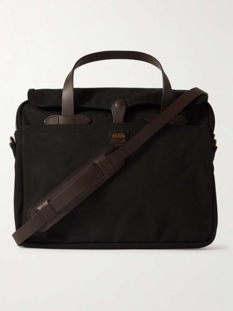 FILSON Twill and Leather Briefcase