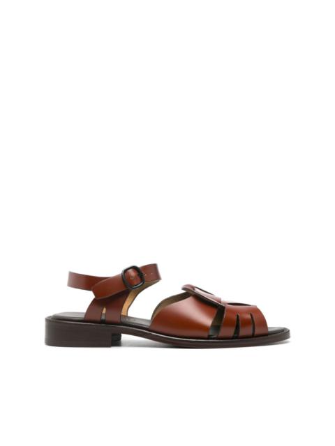 Ancora leather sandals