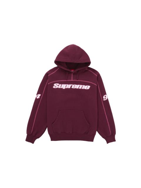 Supreme Supreme Overlock Hooded Sweatshirt Burgundy