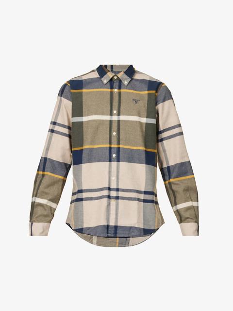 Iceloch plaid-pattern regular-fit cotton shirt