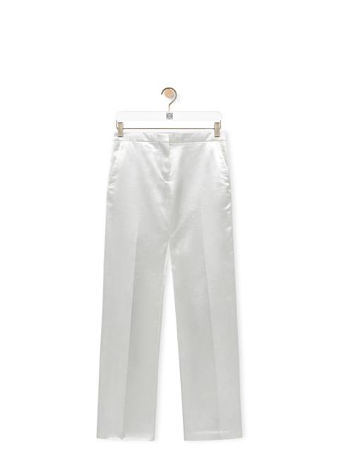 Loewe Tailored trousers in cotton satin