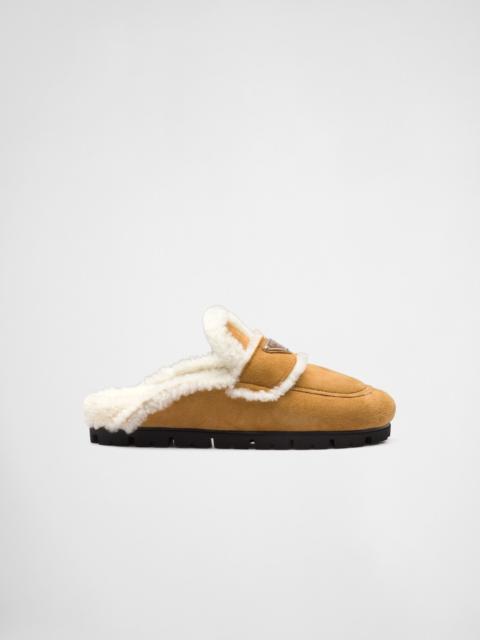 Prada Shearling slippers
