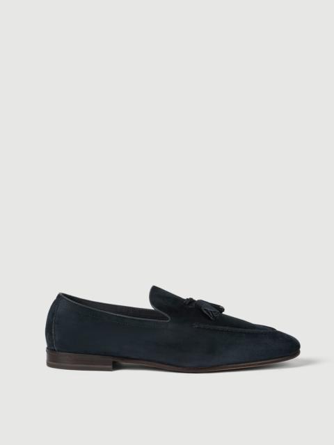 Brunello Cucinelli Suede soft loafers with tassels