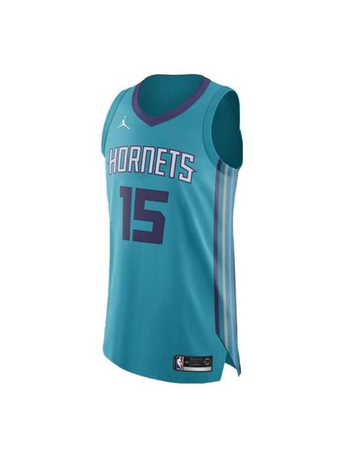 Jordan Jordan Kemba Walker Icon Edition Authentic Jersey 'Rapid Teal' 863016-428