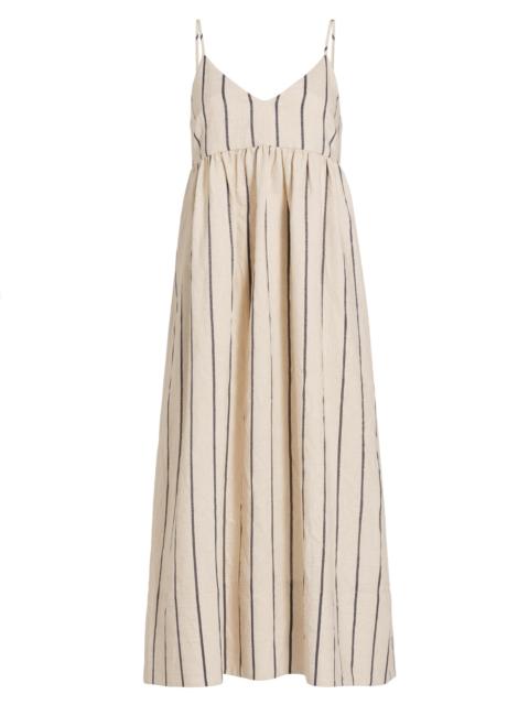 Jenni Kayne Women's Cove Linen-Blend Maxi Dress - Natural Navy Stripe