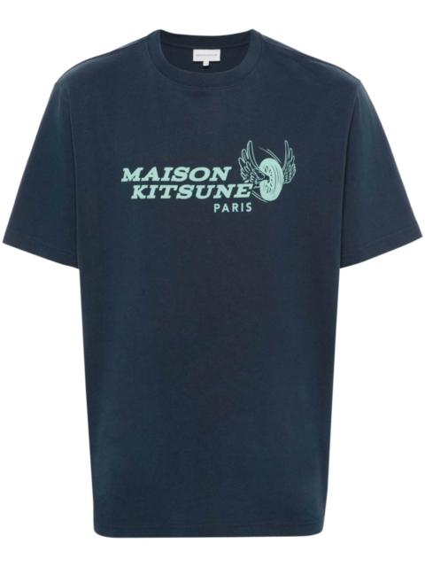 Maison Kitsuné Racing Wheels cotton T-shirt