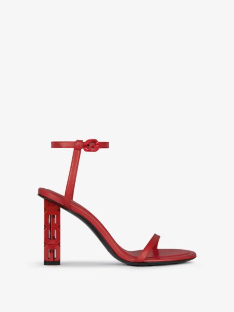 Givenchy G CUBE SANDALS IN LEATHER