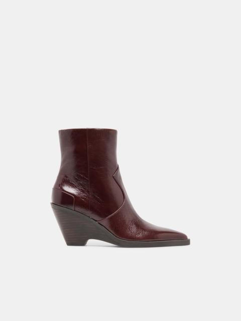 dolce vita ASHTIN BOOTIES BROWN BERRY LEATHER
