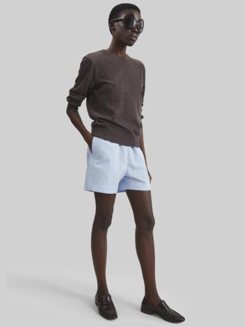 Loulou de Saison Loulou de Saison Malone Cotton Poplin Shorts - Storm