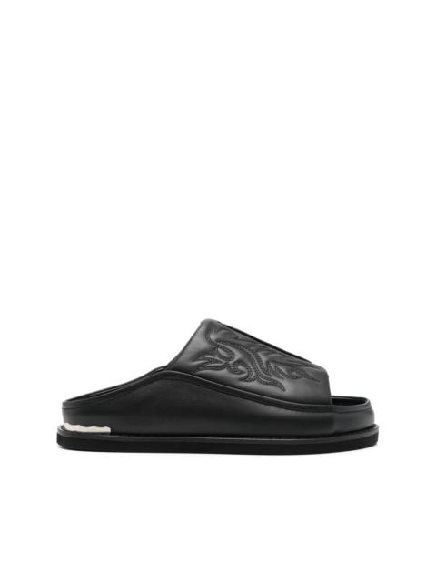 TOGA VIRILIS embroidered sandals