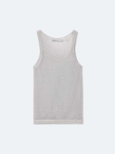ALLSAINTS SILVI FITTED METALLIC VEST