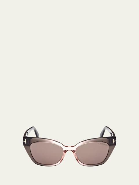 TOM FORD Juliette Acetate Cat-Eye Sunglasses