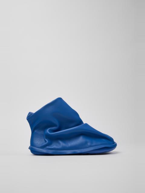 CAMPER Camper x ISSEY MIYAKE - Peu Form Blue Leather Ankle Boots for Women.