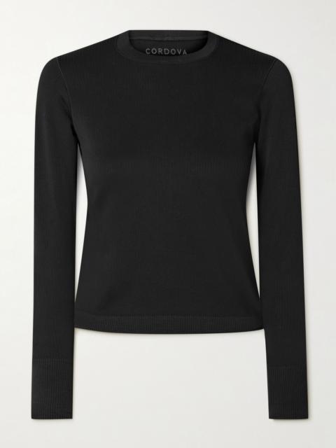 CORDOVA Ribbed thermal top Black