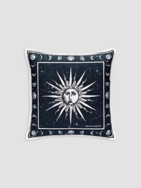 Dolce & Gabbana Zodiaco Cotton Canvas Pillow - Zodiaco