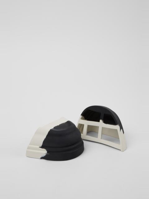 CAMPER Junction Toe Caps Black and white rubber toe caps