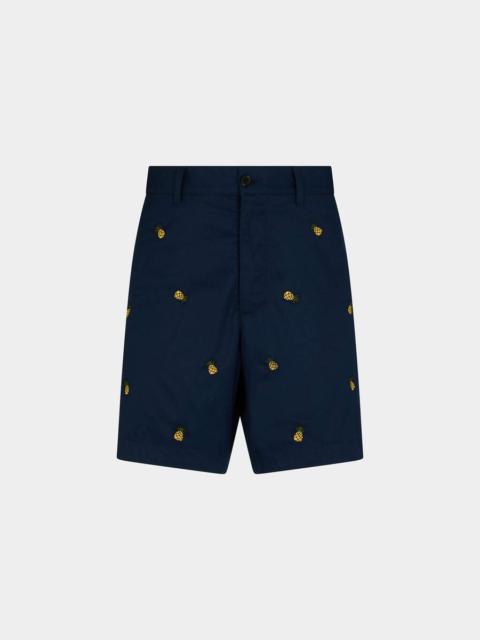 DSQUARED2 EMBROIDERED FRUITS MARINE SHORTS