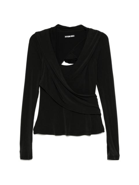 HYEIN SEO hooded jersey top