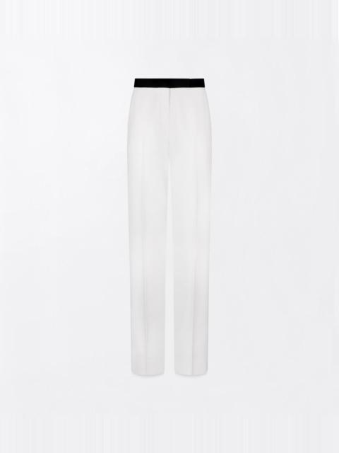 TOM FORD SHARP GRAIN DE POUDRE TAILORED TUXEDO STRAIGHT PANTS