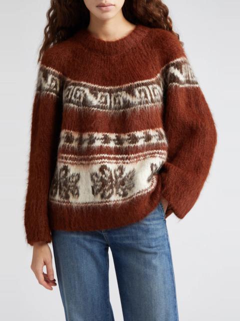 BODE Nobska Jacquard Alpaca Blend Sweater