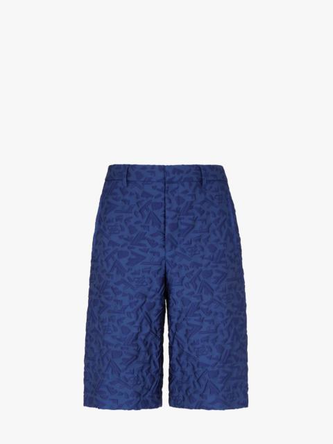 FENDI Blue fabric pants