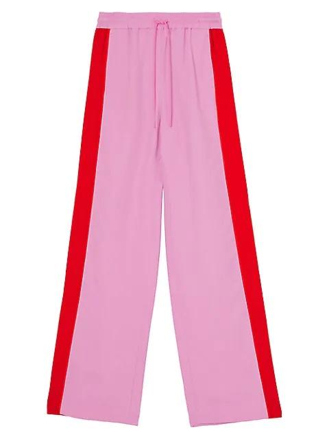 Burberry side-stripe wide-leg track pants