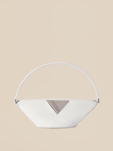 THE ATTICO ''PICCOLA'' WHITE SHOULDER BAG