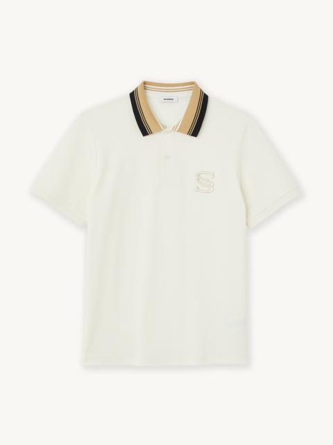 Sandro Embroidered polo shirt