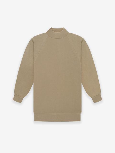 ESSENTIALS Womens 3/4 Mockneck
