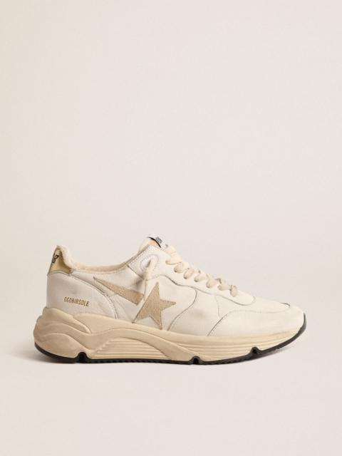 Golden Goose Running Sole LTD in nappa with suede star and gold heel tab