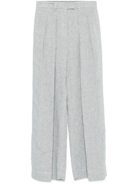 Brunello Cucinelli metallic-threading trousers