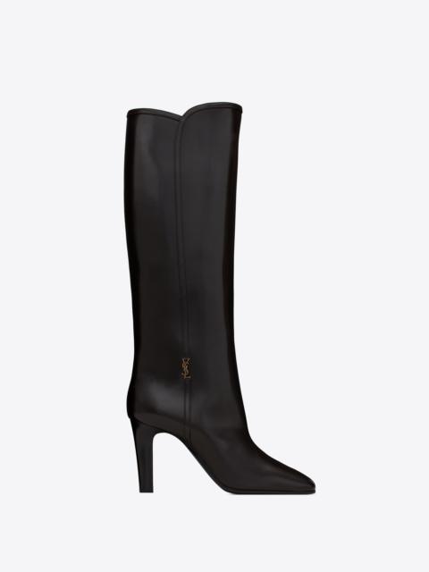 jane monogram boots in smooth leather