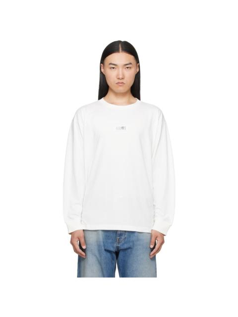 MM6 Maison Margiela White Long-Sleeved T-shirt