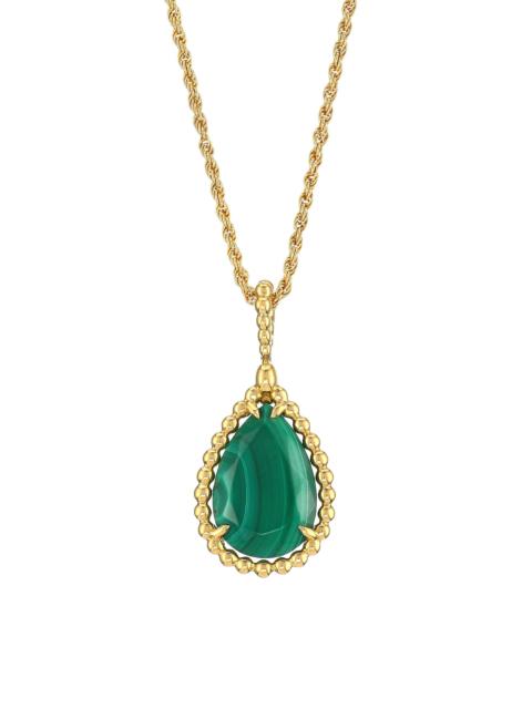 Boucheron Women's Serpent Bohème 18K Yellow Gold & Malachite Pendant Necklace - Gold