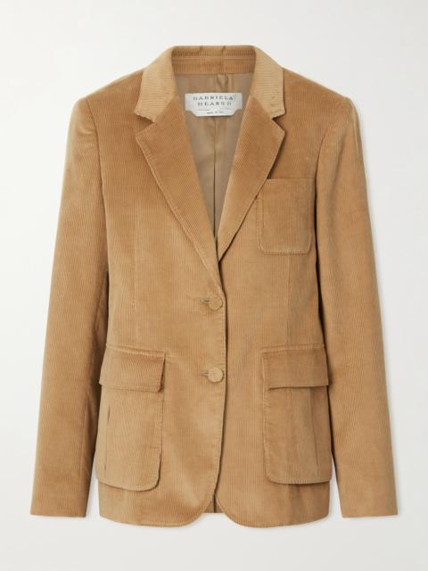 GABRIELA HEARST Louisa Cotton Ribbed Blazer