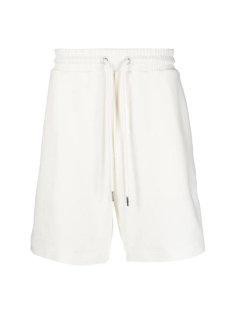 Moncler logo-stripe drawstring-waist track shorts