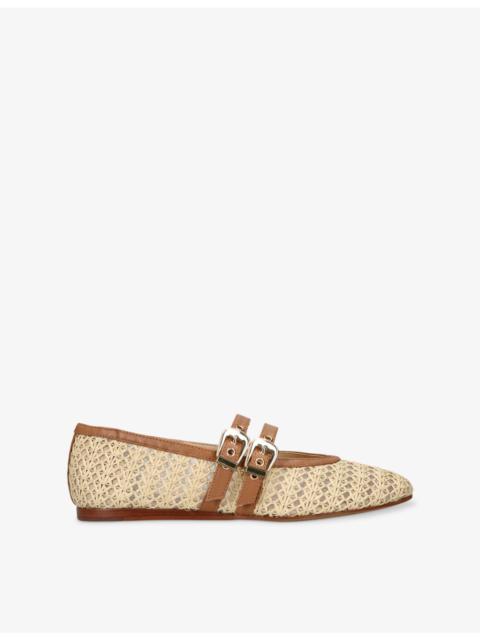 dolce vita Baylee Grommet Woven Ballet Flats