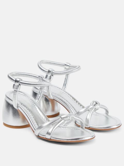 Gianvito Rossi Cassis metallic leather sandals