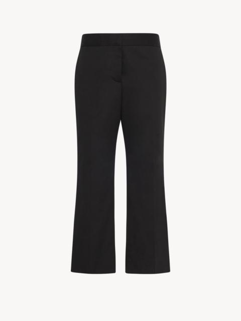 THE ROW Bija ribbed cashmere flared pants